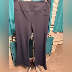 EUC (washed not worn) xl petite HALARA Navy Flare Pants